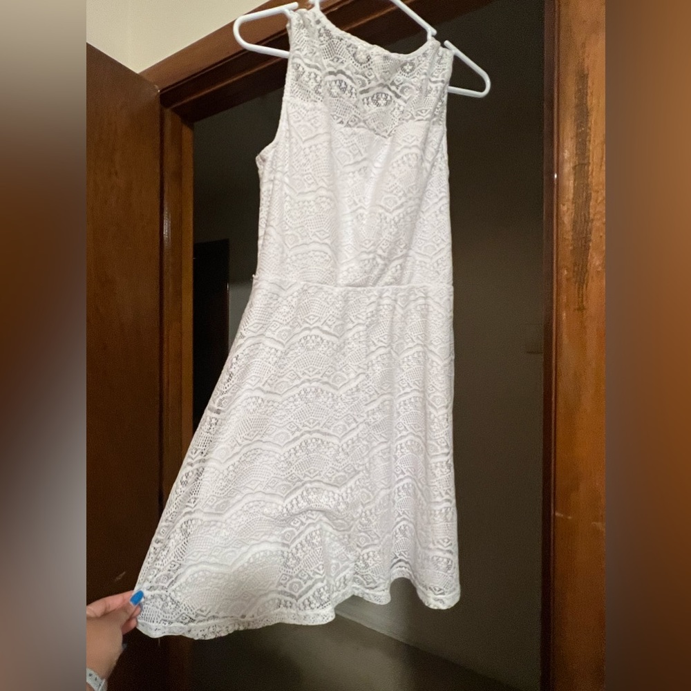 White Tacera Lace Dress